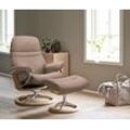 Relaxsessel STRESSLESS "Sunrise", beige (beige q2 faron), B:83cm H:105cm T:74cm, Leder BATICK: BATICK ist ein leicht korrigiertes, durchgefärbtes und genarbtes Möbelleder, bei dem die meisten Unebenheiten und Spuren in der Regel entfernt wurden., Leder PALOMA: PALOMA ist ein durchgefärbtes Semianilin-Möbelleder mit natürlicher Narbung., ROHLEDER Stoff Q2 FARON: Ein fester zuverlässiger Bouclu00e9 