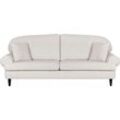 3-Sitzer HOME AFFAIRE "Vitreux" Sofas Gr. B/H/T: 226cm x 95cm x 100cm, Struktur, beige (creme) auch im Bouclébezug, incl. Zierkissen