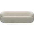 3-Sitzer LEGER HOME BY LENA GERCKE "Effie" Sofas Gr. B/H/T: 215cm x 76cm x 92cm, Flachgewebe, beige in einer einzigartigen runden Form, komfortables Sitzen