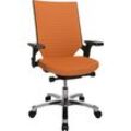 Bürostuhl TOPSTAR "Autosyncron 2", bunt (schwarz, orange), Stühle