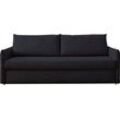 Schlafsofa BALI "Pisa", grau (anthrazit), B:222cm H:93cm T:98cm, 100% PES, Sofas, mit 3 Matratzenarten, Lattenrost, stabiles Untergestell