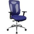 Bürostuhl TOPSTAR "Sitness Net Pro 100", blau (blau, dunkelblau), Stühle