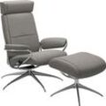 Relaxsessel STRESSLESS "Paris", grau (grau q2 faron), B:80cm H:102cm T:75cm, Leder BATICK: BATICK ist ein leicht korrigiertes, durchgefärbtes und genarbtes Möbelleder, bei dem die meisten Unebenheiten und Spuren in der Regel entfernt wurden., Leder PALOMA: PALOMA ist ein durchgefärbtes Semianilin-Möbelleder mit natürlicher Narbung., ROHLEDER Stoff Q2 FARON: Ein fester zuverlässiger Bouclu00e9 mit 