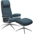 Relaxsessel STRESSLESS "Paris", blau (petrol q2 faron), B:80cm H:114cm T:74cm, Leder BATICK: BATICK ist ein leicht korrigiertes, durchgefärbtes und genarbtes Möbelleder, bei dem die meisten Unebenheiten und Spuren in der Regel entfernt wurden., Leder PALOMA: PALOMA ist ein durchgefärbtes Semianilin-Möbelleder mit natürlicher Narbung. ROHLEDER Stoff Q2 FARON: Ein fester zuverlässiger Bouclu00e9 mit