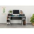 Gaming-Tisch FORTE "Tezaur", schwarz, B:160cm H:91cm T:72cm, Tische, mit RGB-Beleuchtung, Breite 160 cm