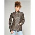 Lederjacke MUSTANG "Jasmin", Damen, Gr. S, braun, Obermaterial: 100% Leder, Schaf, Jacken