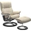 Relaxsessel STRESSLESS "Mayfair", beige (cream batick), B:83cm H:102cm T:74cm, Leder BATICK: BATICK ist ein leicht korrigiertes, durchgefärbtes und genarbtes Möbelleder, bei dem die meisten Unebenheiten und Spuren in der Regel entfernt wurden., Leder PALOMA: PALOMA ist ein durchgefärbtes Semianilin-Möbelleder mit natürlicher Narbung., ROHLEDER Stoff Q2 FARON: Ein fester zuverlässiger Bouclu00e9 mi