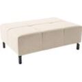 Hockerbank INOSIGN "Ancona New" Hocker Gr. B/H/T: 107 cm x 43 cm x 71 cm, Cord, beige (natur) passend zum Ecksofa, auch in Easy care-Bezug + Cord