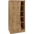 Midischrank KOCHSTATION "KS-Bruneck", braun (wotaneiche), B:80cm H:166cm T:60cm, Holzwerkstoff, Schränke, Küchenschrank Midischrank, Vorratsschrank >>Bruneck<< 90 cm breit, hochwertige MDF-Fronten