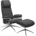 Relaxsessel STRESSLESS "Paris", grau (dunkelgrau q2 faron), B:80cm H:114cm T:74cm, Leder BATICK: BATICK ist ein leicht korrigiertes, durchgefärbtes und genarbtes Möbelleder, bei dem die meisten Unebenheiten und Spuren in der Regel entfernt wurden., Leder PALOMA: PALOMA ist ein durchgefärbtes Semianilin-Möbelleder mit natürlicher Narbung. ROHLEDER Stoff Q2 FARON: Ein fester zuverlässiger Bouclu00e9