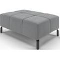 Hockerbank INOSIGN "Ancona New" Hocker Gr. B/H/T: 107 cm x 43 cm x 71 cm, Easy care, grau (anthrazit) passend zum Ecksofa, auch in Easy care-Bezug + Cord