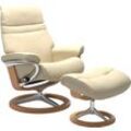 Relaxsessel STRESSLESS "Sunrise", beige (vanilla paloma), B:83cm H:105cm T:74cm, Leder BATICK: BATICK ist ein leicht korrigiertes, durchgefärbtes und genarbtes Möbelleder, bei dem die meisten Unebenheiten und Spuren in der Regel entfernt wurden., Leder PALOMA: PALOMA ist ein durchgefärbtes Semianilin-Möbelleder mit natürlicher Narbung., ROHLEDER Stoff Q2 FARON: Ein fester zuverlässiger Bouclu00e9 