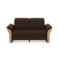 3-Sitzer HOME AFFAIRE "Dangast", braun (dunkelbraun), B:200cm H:92cm T:102cm, Luxus-Microfaser EUPHORIA 100% Polyester, Luxus-Microfaser Lederoptik 100% Polyester, Easy Care 100% Polyester, Sofas, Kopfteilverstellung, wahlweise auch mit motorischer Relaxfunktion