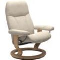 Relaxsessel STRESSLESS "Consul", beige (beige jasmine), B:72cm H:94cm T:70cm, Leder BATICK: BATICK ist ein leicht korrigiertes, durchgefärbtes und genarbtes Möbelleder, bei dem die meisten Unebenheiten und Spuren in der Regel entfernt wurden., Leder PALOMA: PALOMA ist ein durchgefärbtes Semianilin-Möbelleder mit natürlicher Narbung., ROHLEDER Stoff Q2 FARON: Ein fester zuverlässiger Bouclu00e9 mit