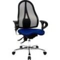 Bürostuhl TOPSTAR "Sitness 15" Stühle blau (blau, schwarz)