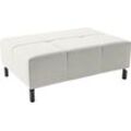 Hockerbank INOSIGN "Ancona New" Hocker Gr. B/H/T: 107 cm x 43 cm x 71 cm, Cord, grau (hellgrau) passend zum Ecksofa, auch in Easy care-Bezug + Cord