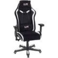 Gaming-Stuhl DUO COLLECTION "Game Rocker G-30 L" Stühle Gr. B/H/T: 72 cm x 138 cm x 72 cm, Kunstleder-Microfaser, Gaming-Chair, schwarz (schwarz, weiß)