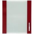 Hängeschrank WIHO KÜCHEN "Flexi" Schränke Gr. B/H/T: 50cm x 56cm x 35cm, rot (front: glanz, korpus: weiß) Breite 50 cm