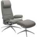 Relaxsessel STRESSLESS "Paris", grau (grau q2 faron), B:80cm H:110cm T:74cm, Leder BATICK: BATICK ist ein leicht korrigiertes, durchgefärbtes und genarbtes Möbelleder, bei dem die meisten Unebenheiten und Spuren in der Regel entfernt wurden., Leder PALOMA: PALOMA ist ein durchgefärbtes Semianilin-Möbelleder mit natürlicher Narbung. ROHLEDER Stoff Q2 FARON: Ein fester zuverlässiger Bouclu00e9 mit e