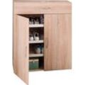 Kommode WIMEX "Multiraumkonzept", braun (eiche sägerau, nachbildung), B:80cm H:98cm T:40cm, Spanplatte, Holzwerkstoff, Sideboards, Breite 80 cm