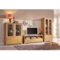 Wohnwand HOME AFFAIRE "Gotland", beige (natur), Kastenmöbel-Sets, bestehend aus 1 Highboard, 1 TV-Lowboard und 1 Vitrine