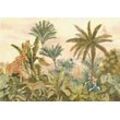 KOMAR Vliestapete "Tropical Vintage Garden" Tapeten 400x280 cm (Breite x Höhe) Gr. B/L: 400 m x 280 m, Rollen: 1 St., bunt