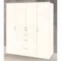 Kleiderschrank WIMEX "Click", weiß (weiß uni), B:180cm H:199cm T:58cm, Schränke, Drehtürenschrank Kleiderschrank, ohne Spiegel