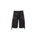 Shorts ALPHA INDUSTRIES "Alpha Industries Men - Shorts Jet Short Camo", Herren, Gr. 28, Normalgrößen, schwarz (schwarz camo), Obermaterial: 100% Baumwolle, Futter: 100% Baumwolle, Hosen