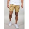 Shorts ALPHA INDUSTRIES "Alpha Industries Men - Shorts Utility Short" Gr. 28, Normalgrößen, beige (sand), Herren, Obermaterial: 98% Baumwolle, 2% Elastan, Hosen