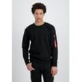 Sweater ALPHA INDUSTRIES "Alpha Industries Men - Sweatshirts Dragon EMB Sweater" Gr. L, schwarz (black) Herren Sweatshirts