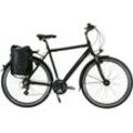 Trekkingrad HAWK BIKES "Trekking Gent Premium Plus Black" Fahrräder Gr. 52 cm, 28 Zoll (71,12 cm), schwarz für Herren