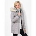 Steppjacke CASUAL LOOKS Gr. 18, grau (steingrau), Damen, 71% Polyamid, 29% Polyester, Wattierung:100% Polyester, unifarben, Jacken