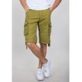 Shorts ALPHA INDUSTRIES "Alpha Industries Men - Shorts Jet Short", Herren, Gr. 28, Normalgrößen, grün (khaki grün), Obermaterial: 100% Baumwolle, Hosen