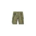 Shorts ALPHA INDUSTRIES "Alpha Industries Men - Shorts Utility Short" Gr. 28, Normalgrößen, grün (olive), Herren, Obermaterial: 98% Baumwolle, 2% Elastan, Hosen