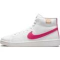 Sneaker NIKE SPORTSWEAR "COURT ROYALE 2 MID" Gr. 37,5, pink (weiß-pink) Schuhe