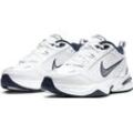 Trainingsschuh NIKE "AIR MONARCH IV", Gr. 44,5, weiß (weiß, metallic, silber), Synthetik, Leder, Textil, sportlich, Schuhe