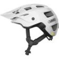 Mountainbikehelm ABUS "MODROP MIPS" Gr. L, weiß, Helme, L Kopfumfang: 57cm - 61cm, unifarben, glänzend