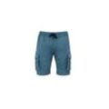 Sweatshorts ALPHA INDUSTRIES "Alpha Industries Men - Shorts Cotton Twill Jogger Short", Herren, Gr. L, Normalgrößen, blau (vintage marine), Obermaterial: 98% Baumwolle, 2% Elastan, Hosen