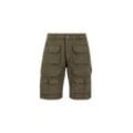 Shorts ALPHA INDUSTRIES "Alpha Industries Men - Battle Short" Gr. 29, Normalgrößen, grün (dark olive) Herren Hosen