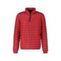 Steppjacke LERROS "LERROS Wattierter Steppblouson", Herren, Gr. L, rot (indian rot), 100% Polyester, Jacken