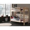 Etagenbett VIPACK "Pino", beige (natur, natur), B:105cm H:182cm L:210cm, Etagenbetten, wahlweise mit Bettschublade