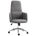 Vinsetto Bürostuhl ergonomisch grau 61 x 67 x 112,5-120,5 cm (BxTxH)