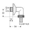 Schell Anschlussbogen Rosette, ASAG easy, 1/2", Chrom 248370699