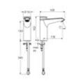 Schell Xeris SC HD-K Waschtischarmatur mid, Selbstschluss, Kaltwasser, Chrom 021590699