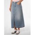 Cambio Jeansrock Damen Baumwolle, blue stone