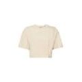 Esprit Collection T-Shirt Rundhals-T-Shirt aus Jersey in Cropped-Länge (1-tlg), beige