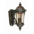 Lighting NE1-S Wandleuchte New England 1xE27 100W Aluminium-Druckguss Bronze verwittert H:35cm B:16,5cm IP44 dimmbar - Elstead