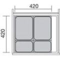 NINKA Abfalltrennsystem SET eins2vier 600mm - Korpusstärke 18/19 mm ; ohne Servo Drive uno