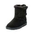 Schlupfboots mit verstellbarem Riegel, schwarz, Gr.38