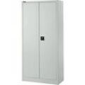 Schäfer Shop Pure Stahlschrank, aus Stahl, 4 Böden, 5 OH, abschließbar, B 950 x T 400 x H 1935 mm, Lichtgrau RAL 7035